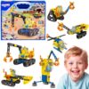 Ehitusmasinate komplekt lastele, loov ja hariv