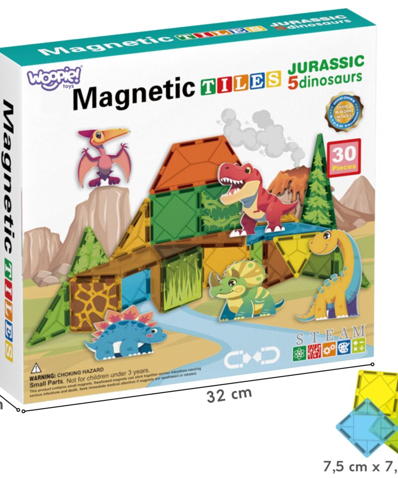 Dinoosauruste teemalised magnetklotsid