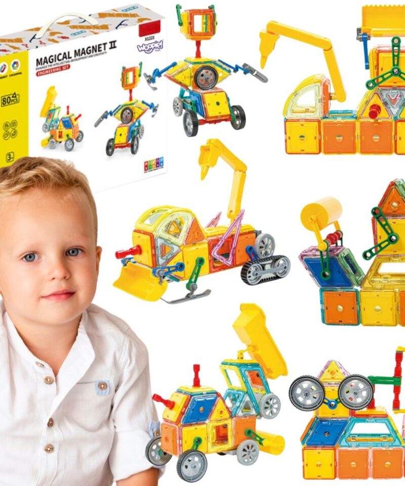 Värvilised magnetklotsid 3D konstruktsioonideks