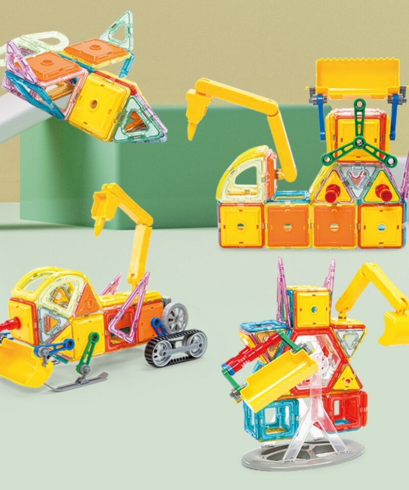 Magnetklotsid ehitusmasinate loomiseks