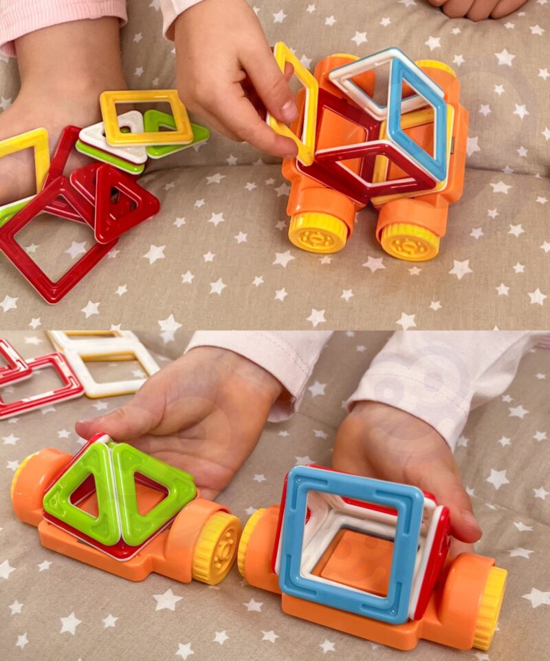 Värvilised magnetklotsid 3D struktuurideks