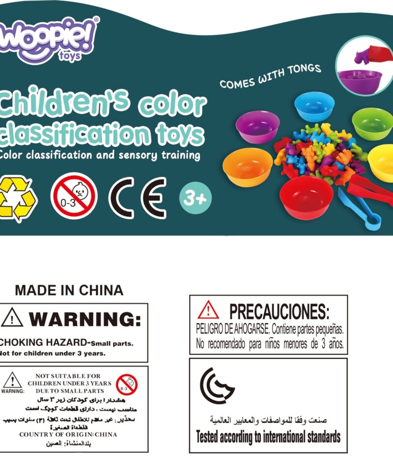 Montessori komplekt kausside ja figuuridega