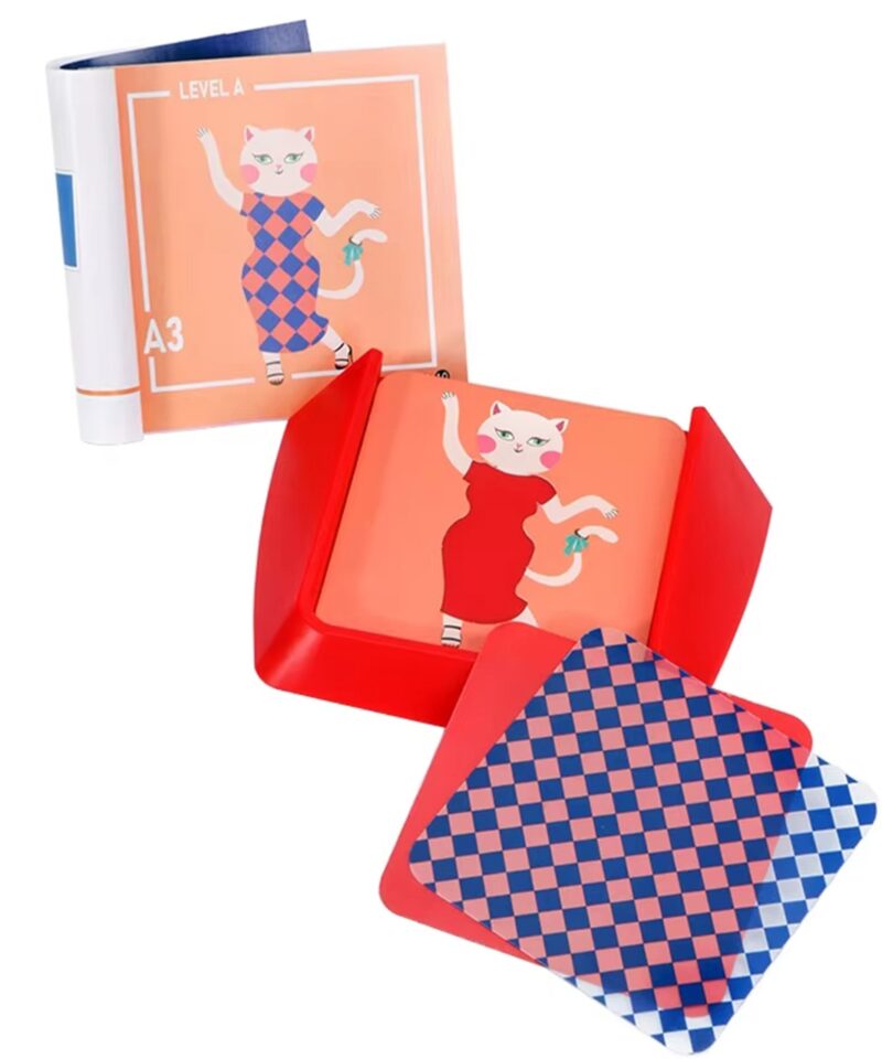 Loovusmäng koos šabloonide ja mustrikaartidega