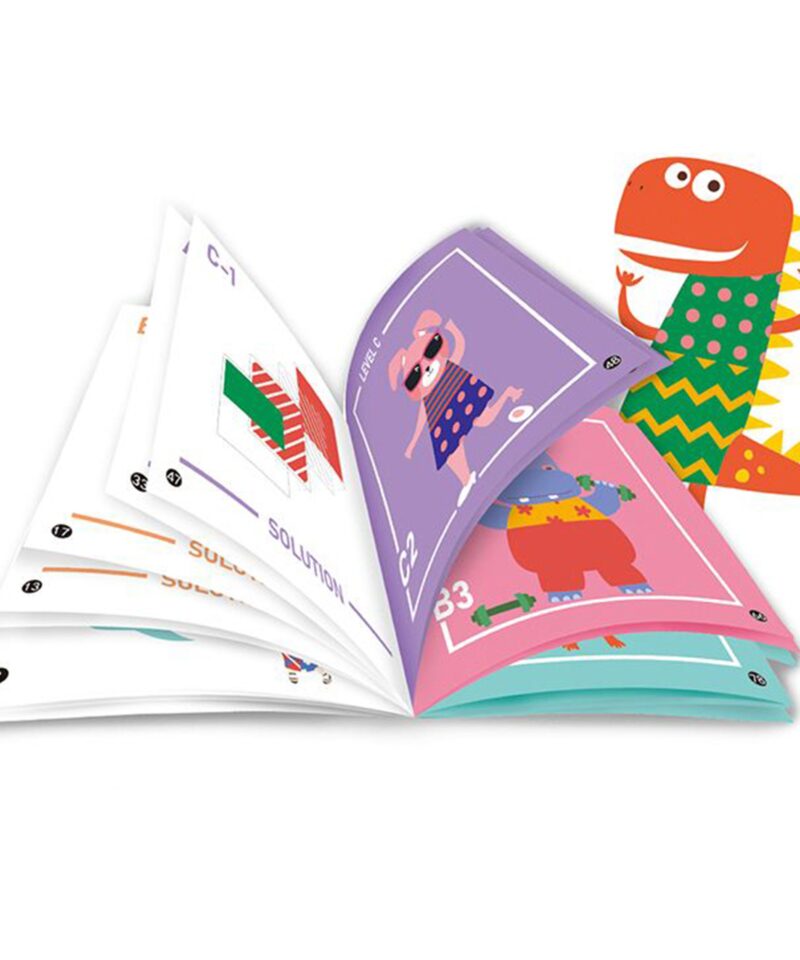 Loovusmäng koos šabloonide ja mustrikaartidega