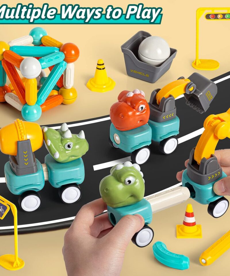 Lõbusad ja värvilised dinosaurusklotsid