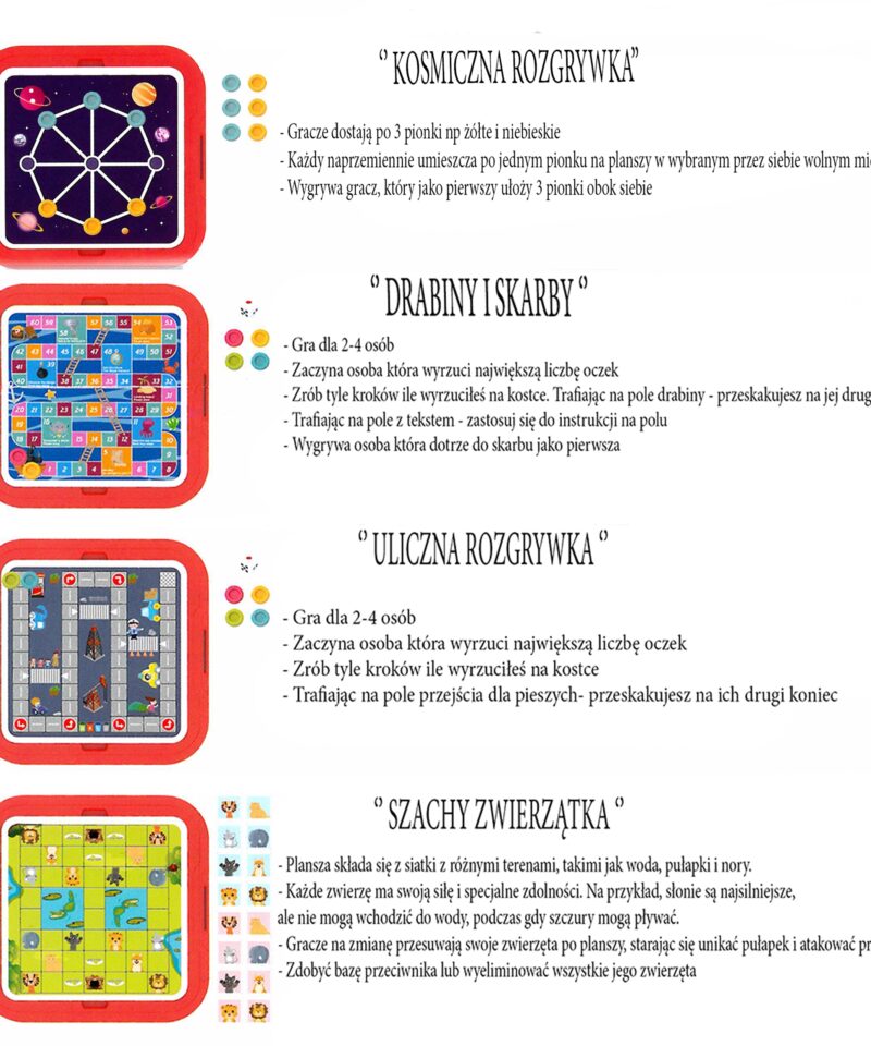 Kompaktne ja kaasaskantav mängukomplekt