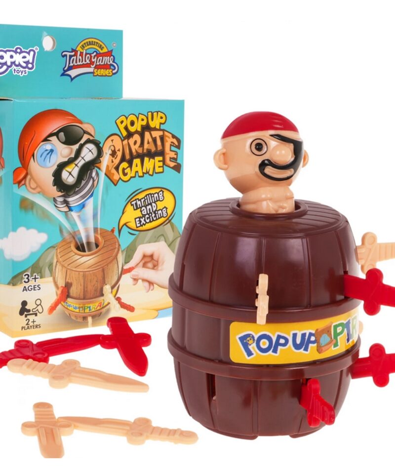 Lõbus Piraadimäng Tünnis koos mõõkadega