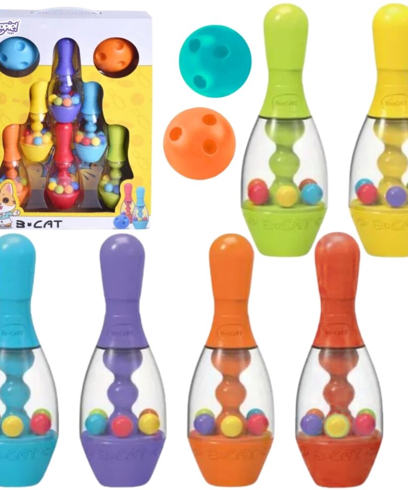 Lõbusad värvilised keeglid lastele mänguks