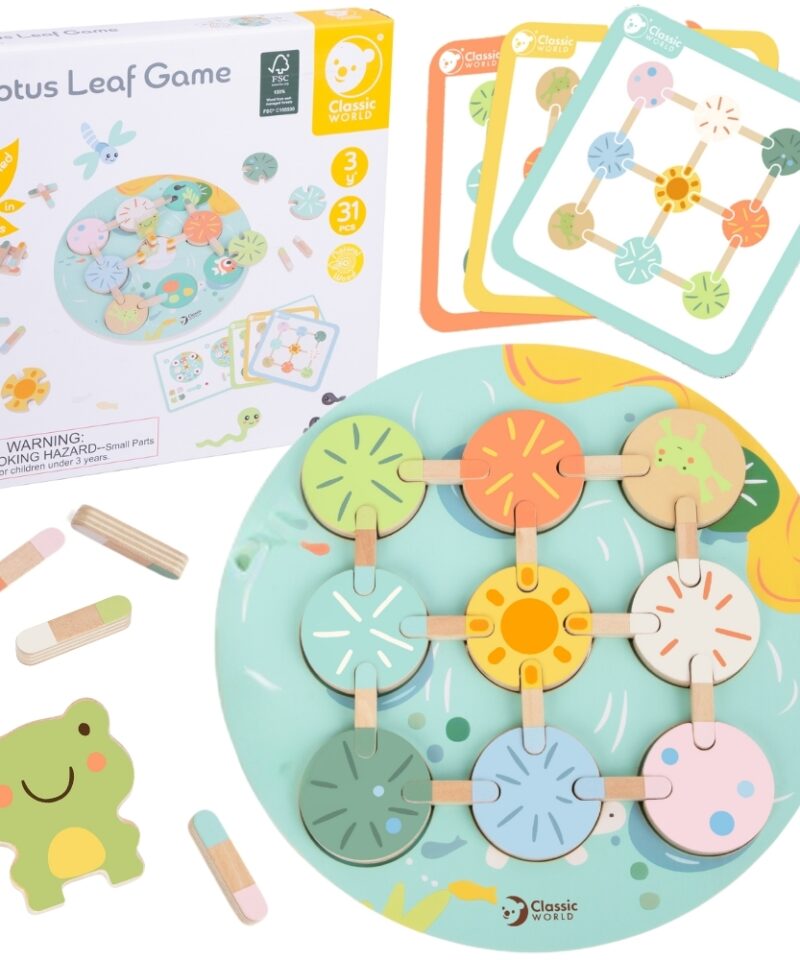 Looduslik puidust haridusmäng lastele