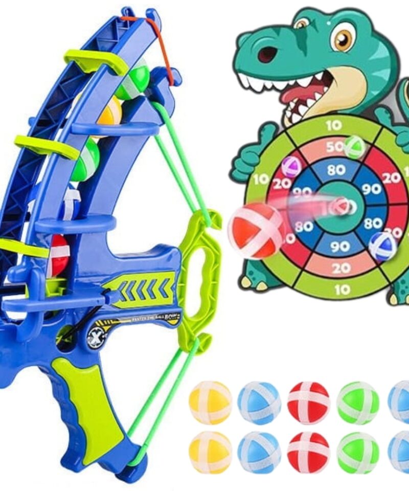 Lõbus noolemäng lastele dinosauruse sihtmärgiga