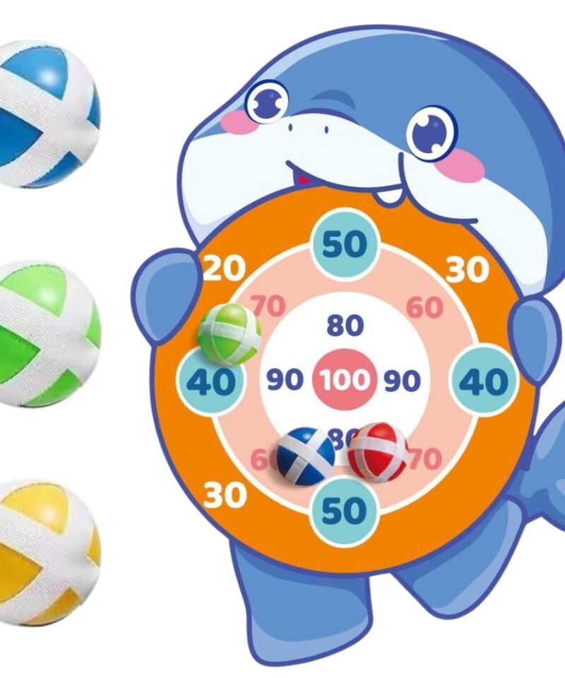 Vahva viskemäng lastele hai kujul