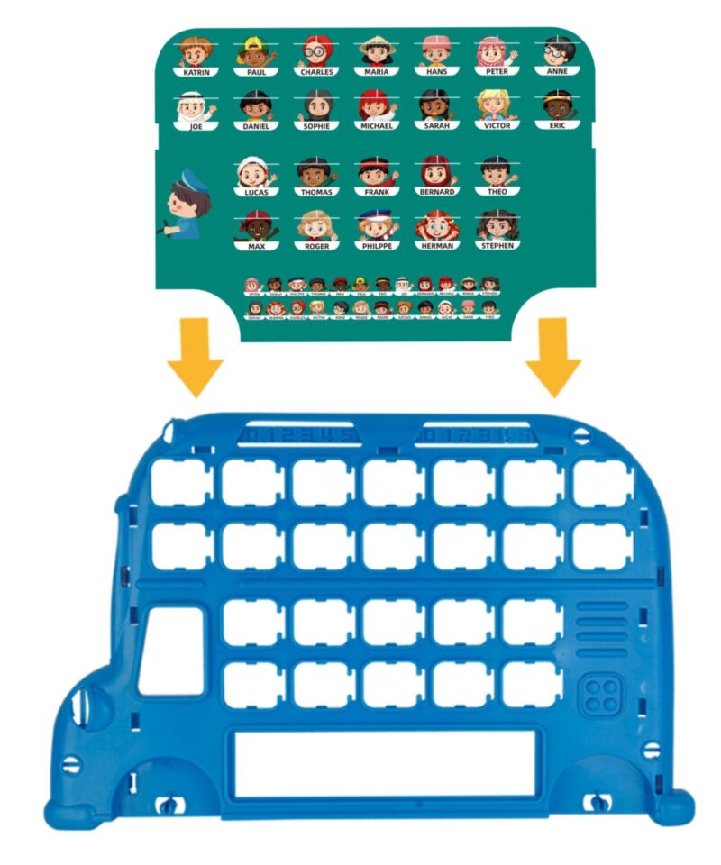 Mängulauad koolibussi kujul