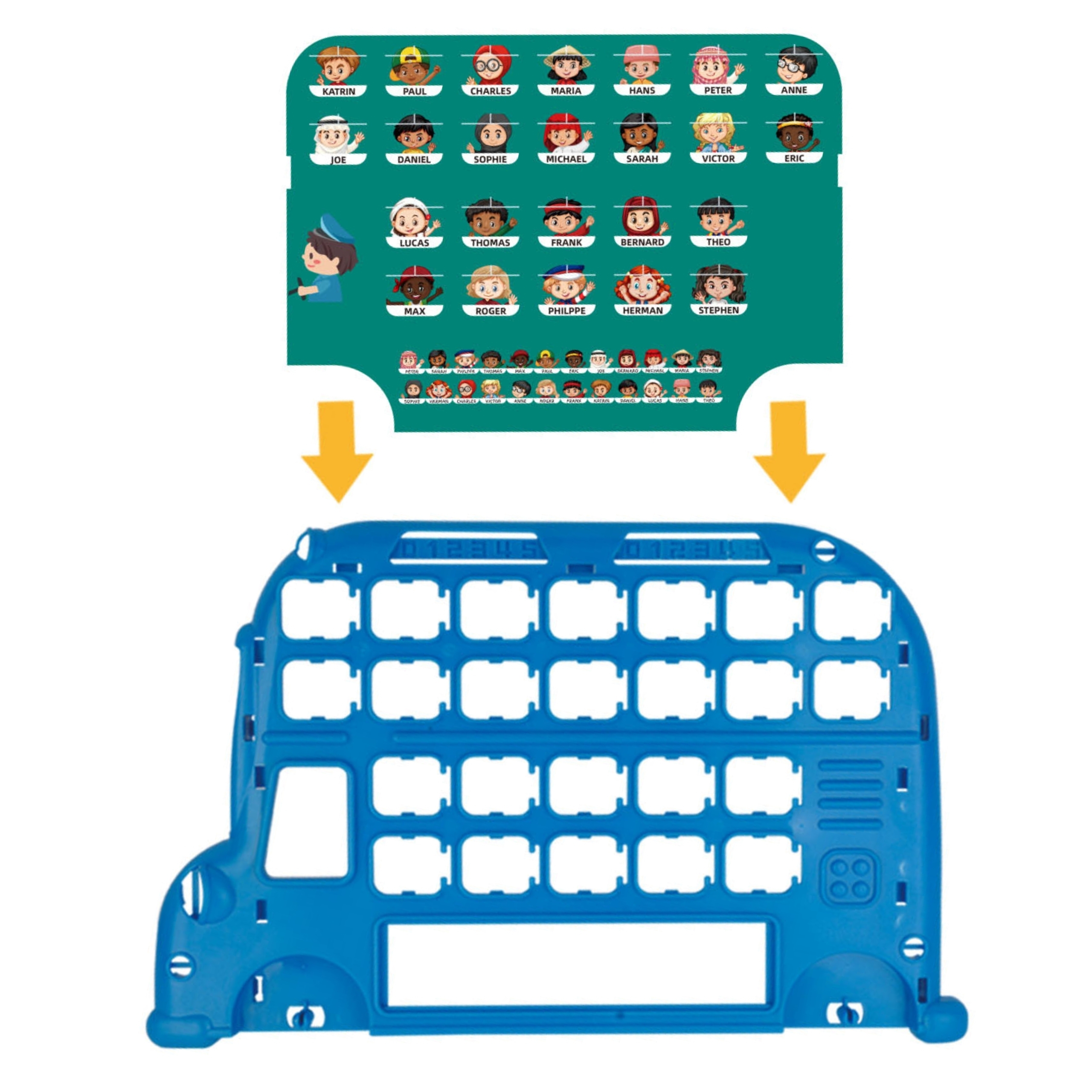 Mängulauad koolibussi kujul