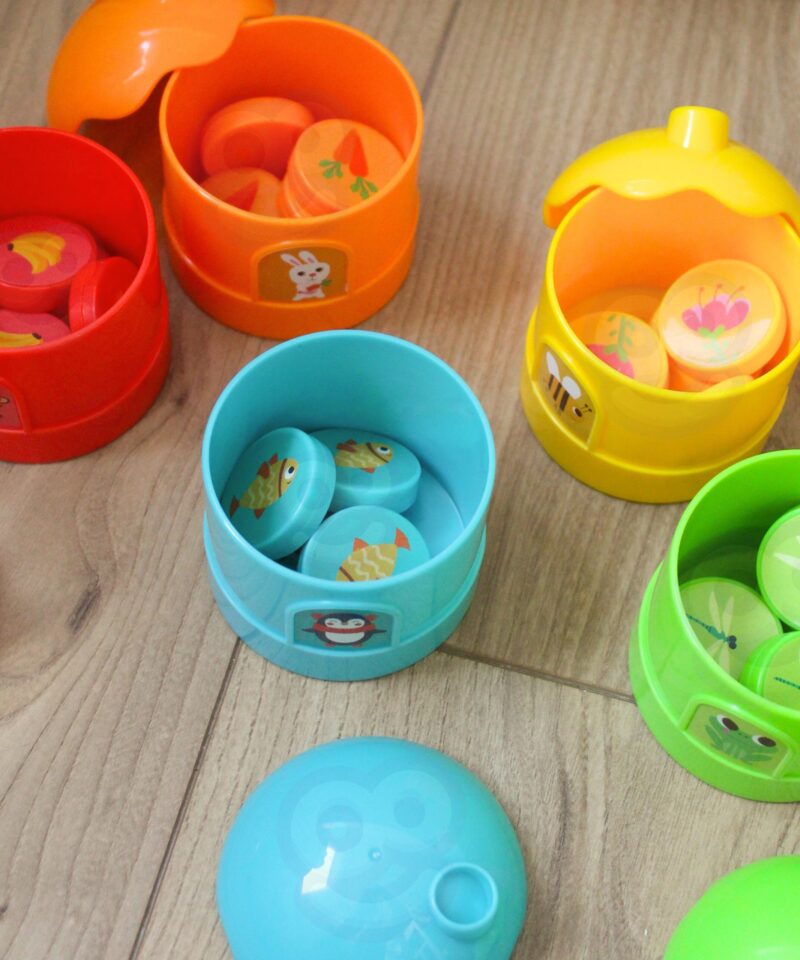 Värvilised loomakujulised konteinerid