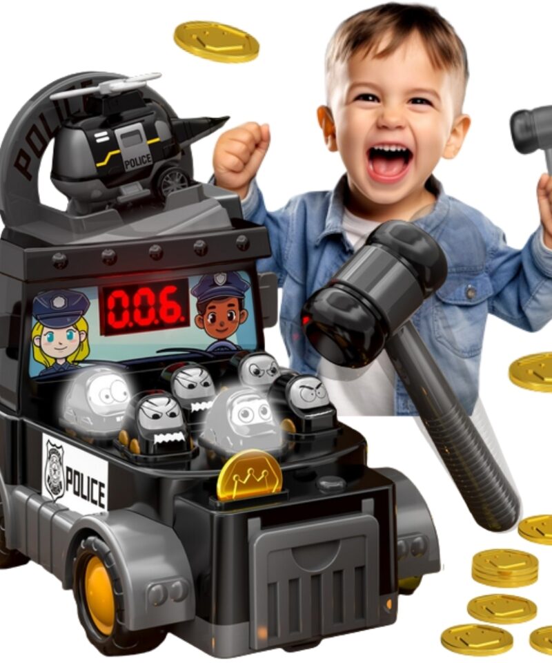 Löömismäng politseiautoga lastele