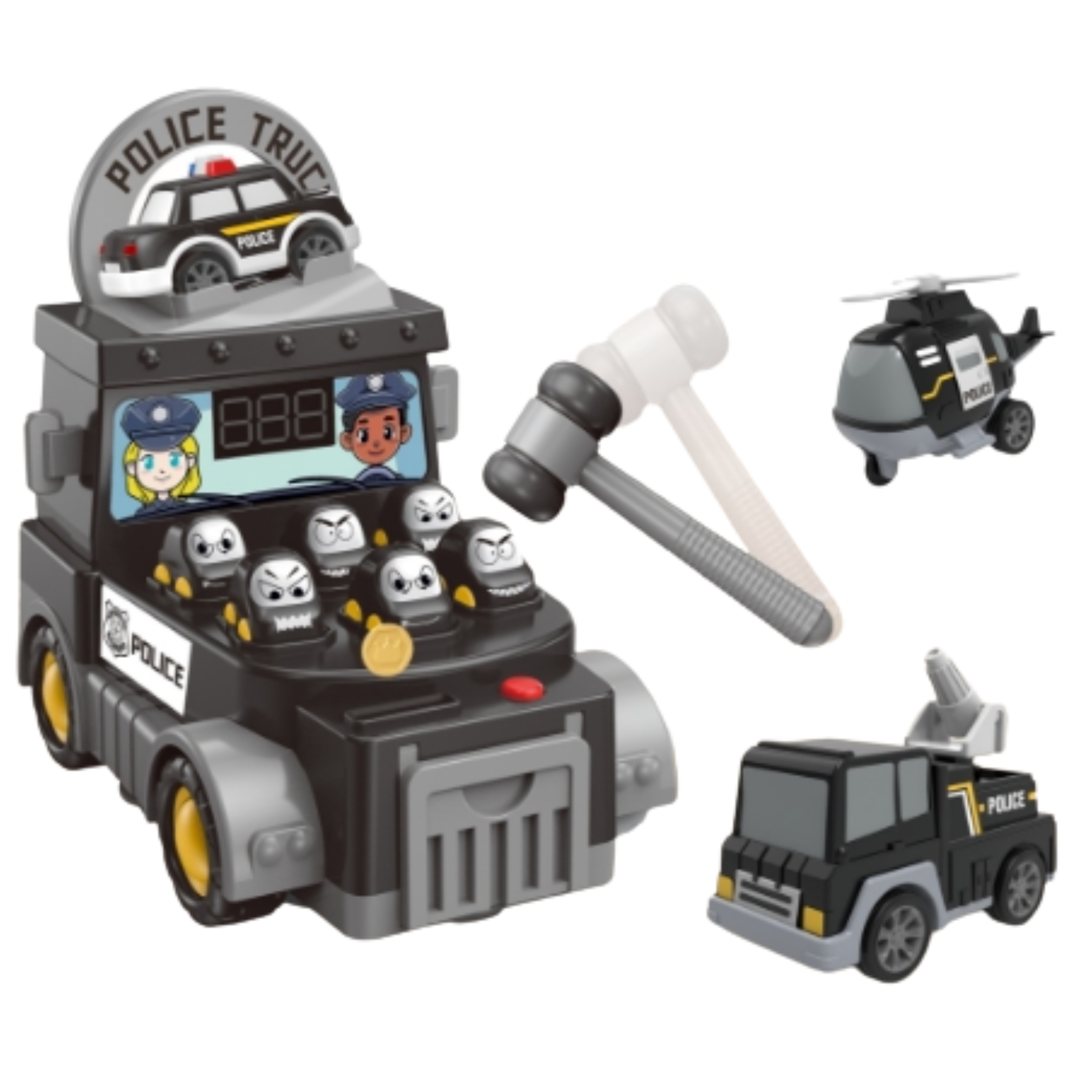 Politseiauto teema ja haamer