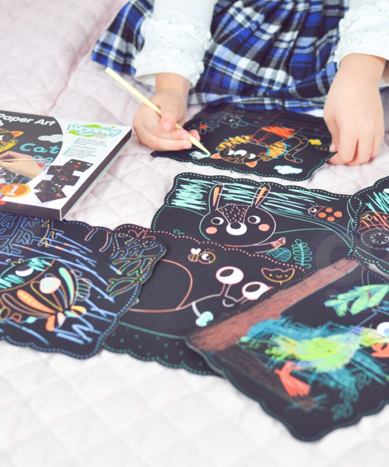 Kraapimiskomplekt loomamotiividega