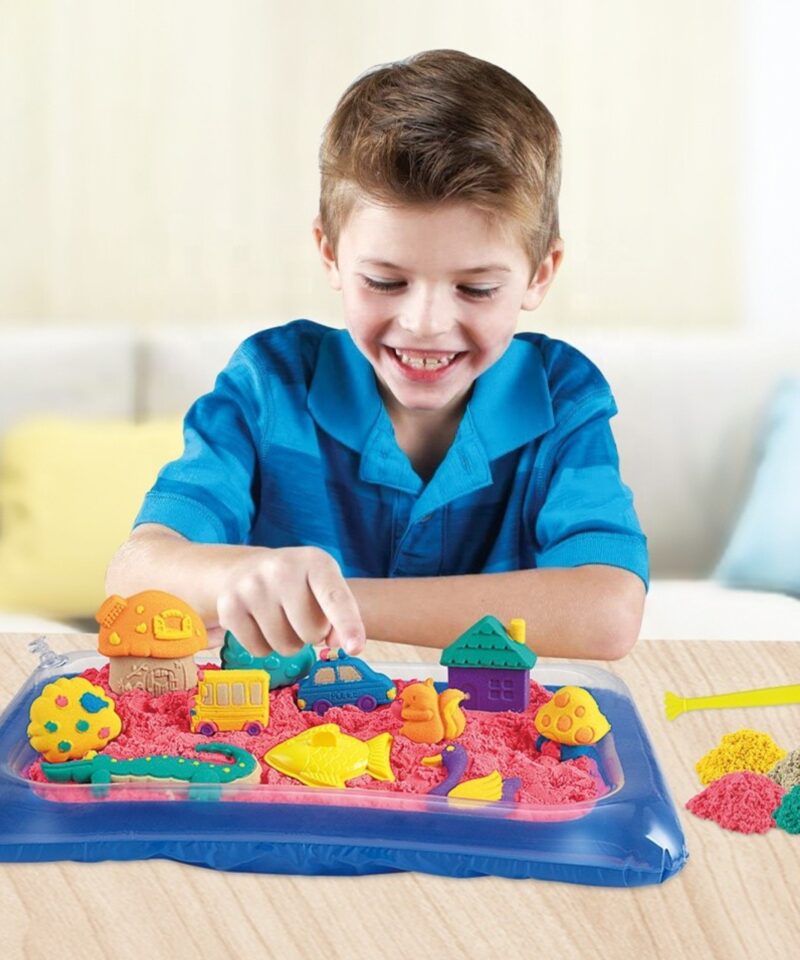 Mitmevärviline kineetiline liiv lastele