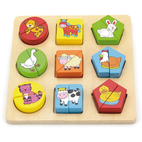 Värviline pusle lastele