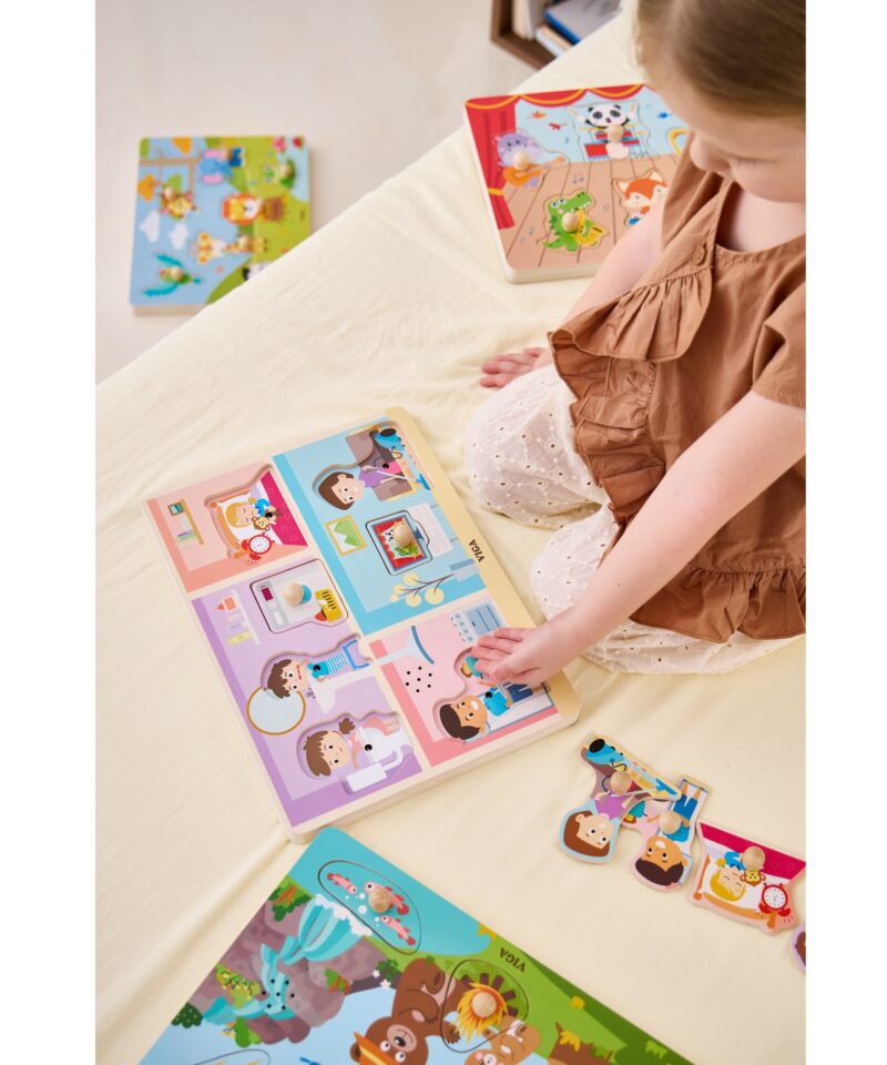 Lastele mõeldud pusle igapäevaoskuste õppimiseks