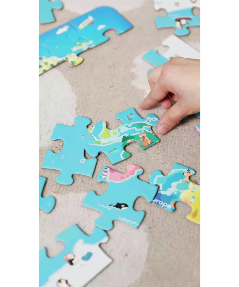 Pusle tükkide paigutamine kaardile