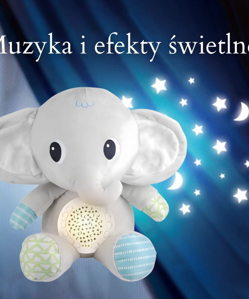 Elevandi projektor rahustavate meloodiatega