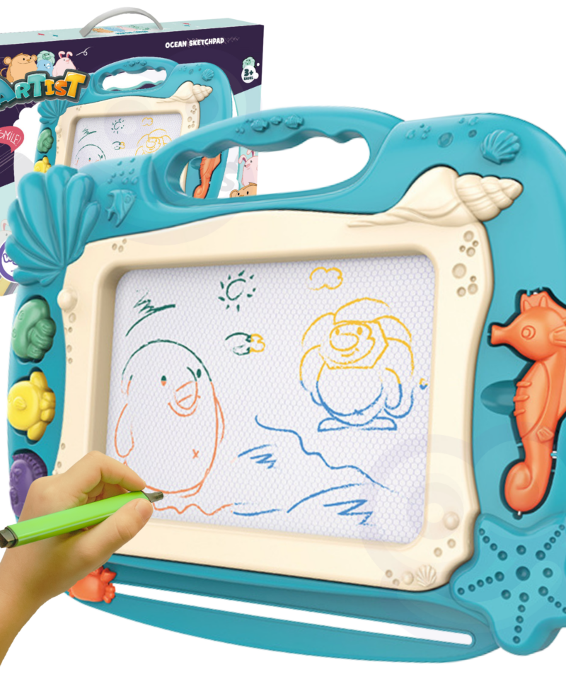 Laste magnetiline joonistustahvel koos pliiatsiga