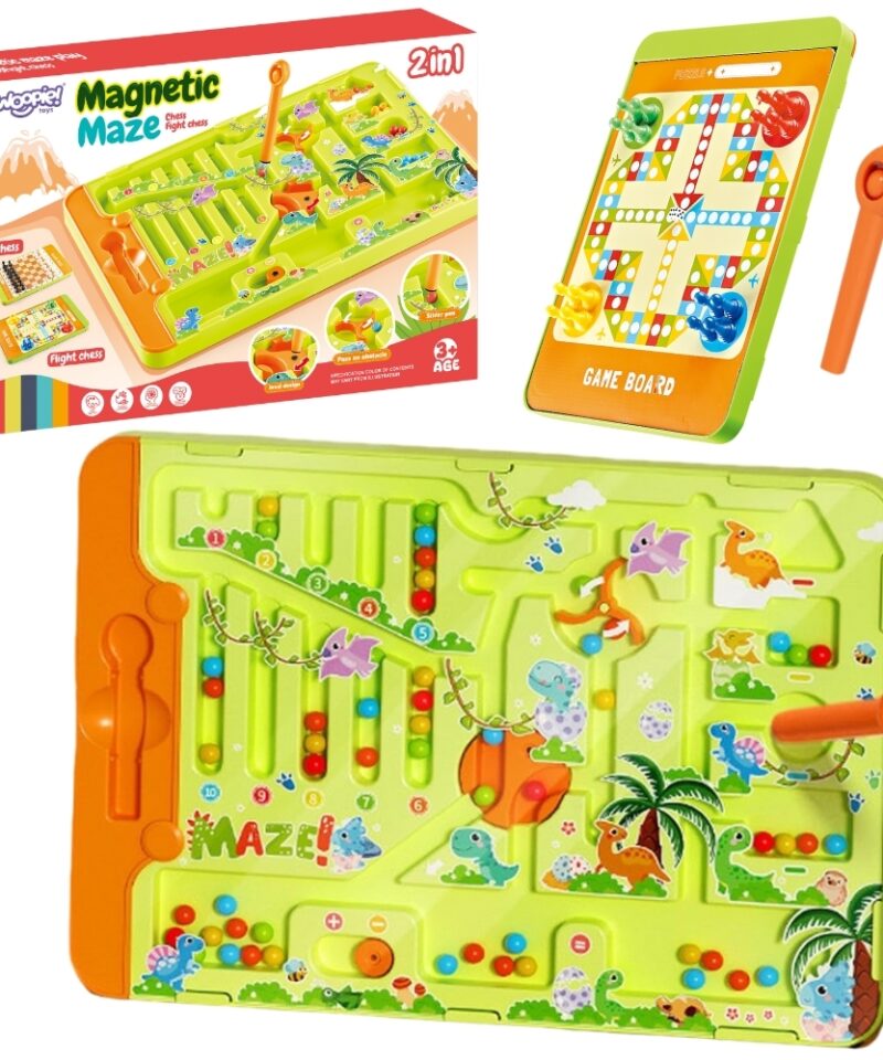 Magnetiline labürint ja mängulaud lapsele