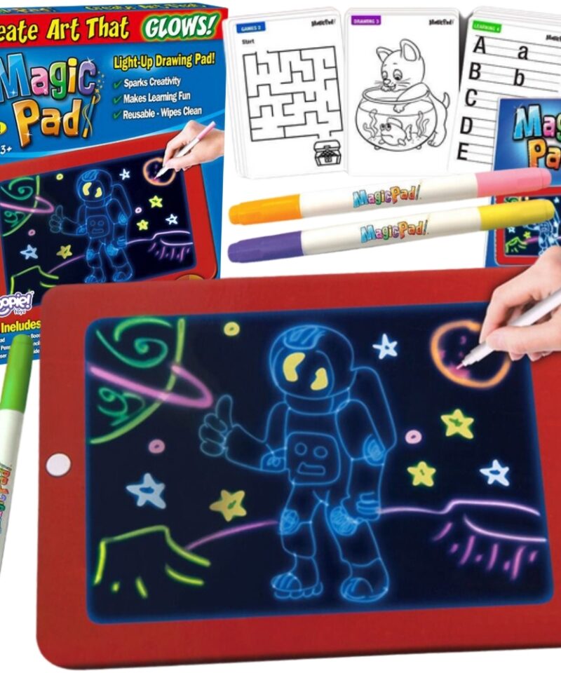 Laste graafiline joonistustahvel koos LED-valgustusega