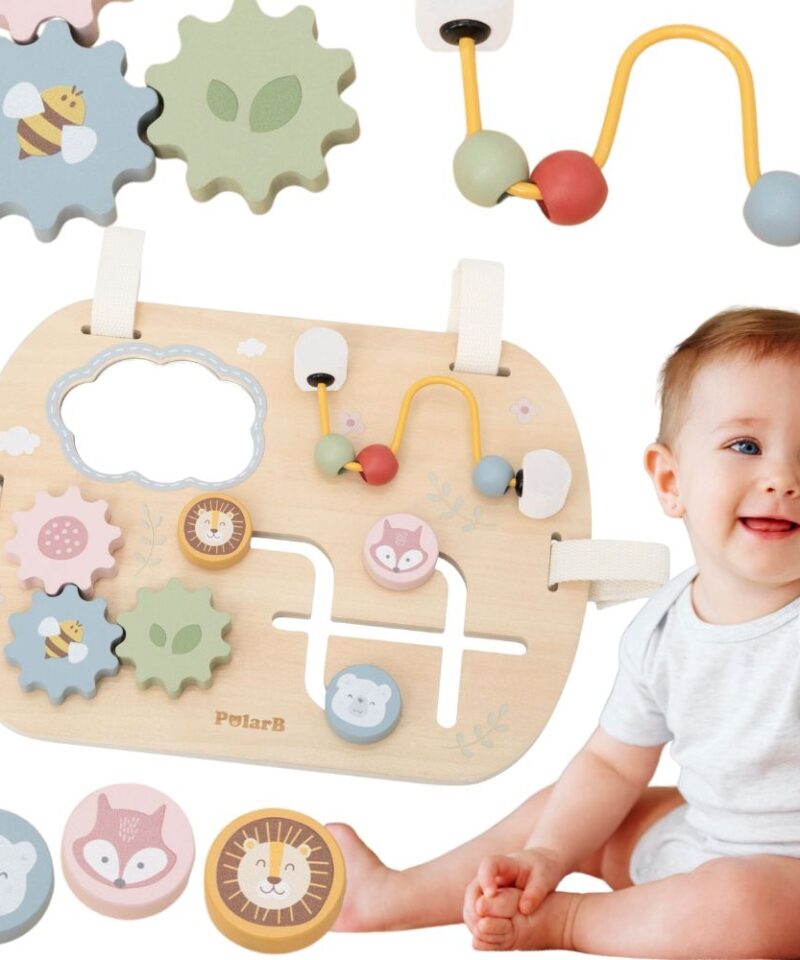 Mitmekülgne puidust mängulaud lastele