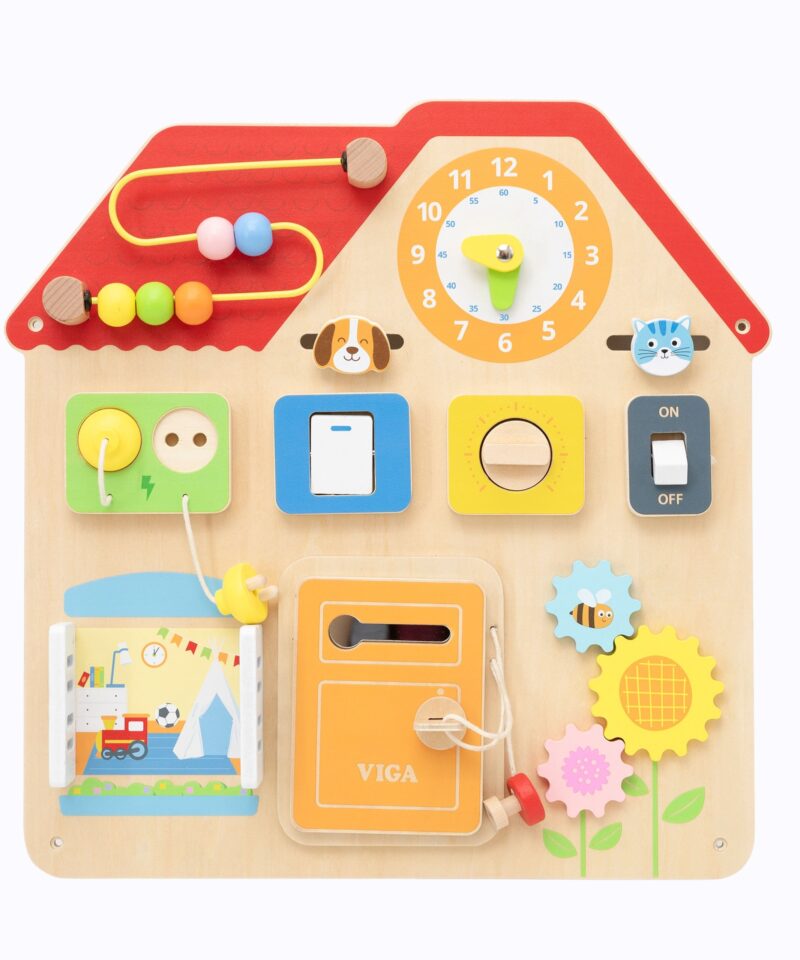 Värvikas õppelaud lastele mängimiseks ja õppimiseks