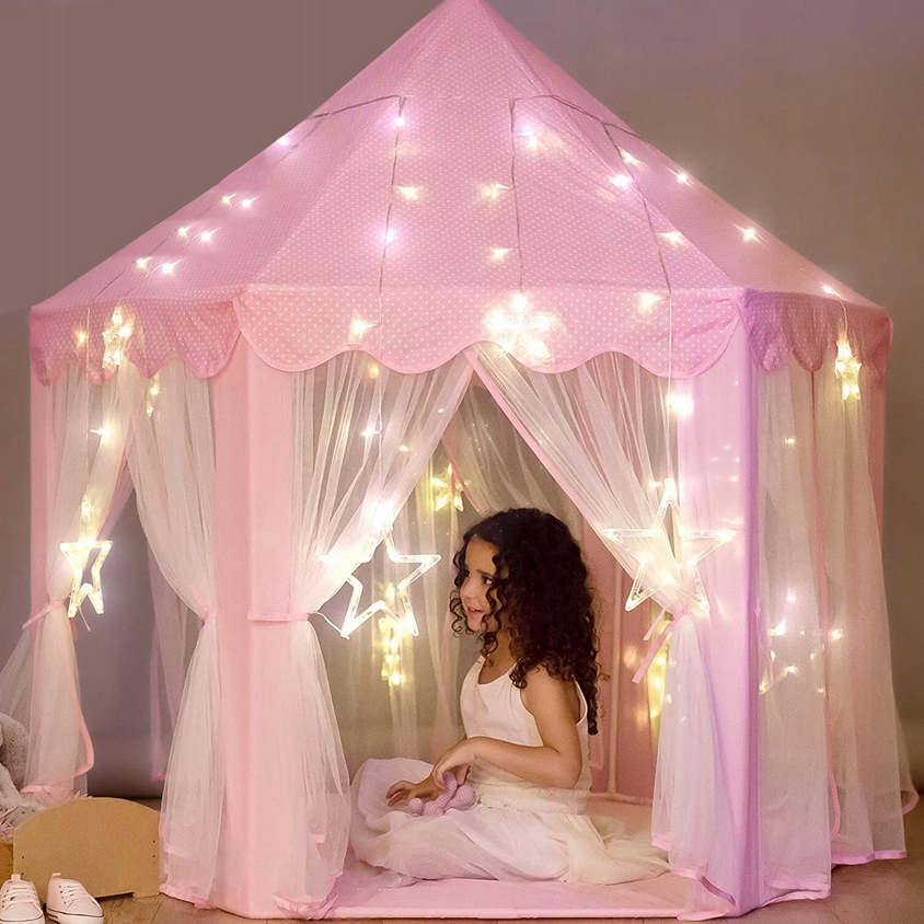 Kerge ja kokkupandav roosa telk