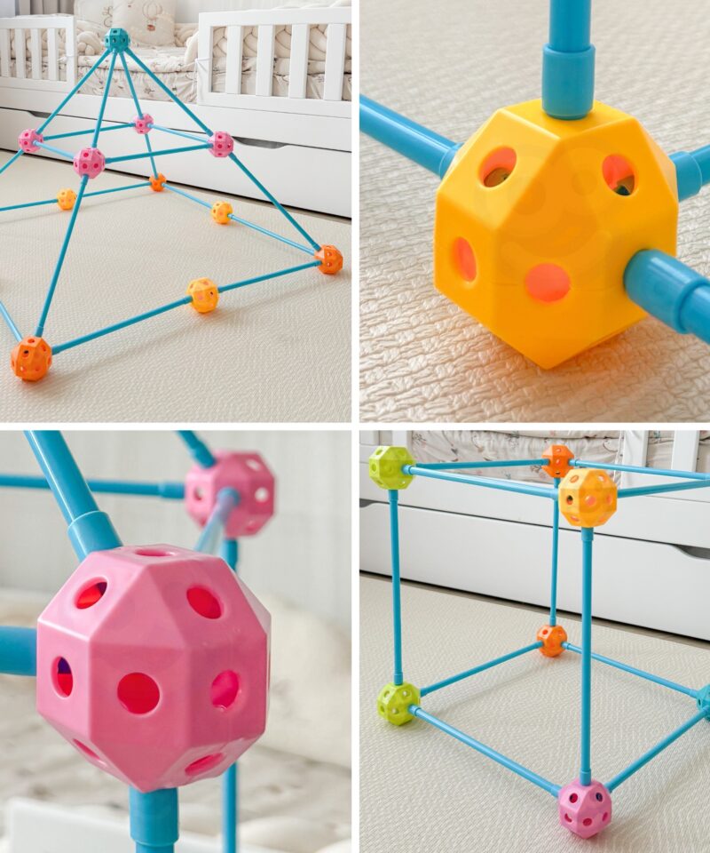 Ehituskomplekti osad ja ühendusdetailid