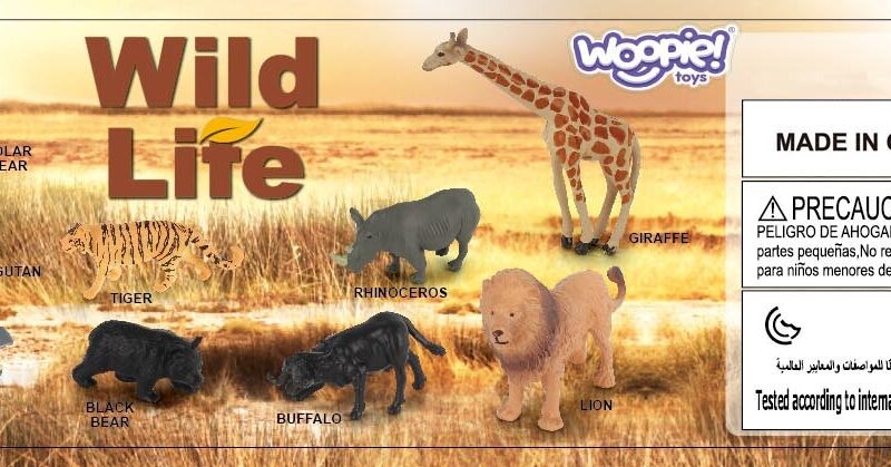 Hariv ja lõbus loomade mängukomplekt