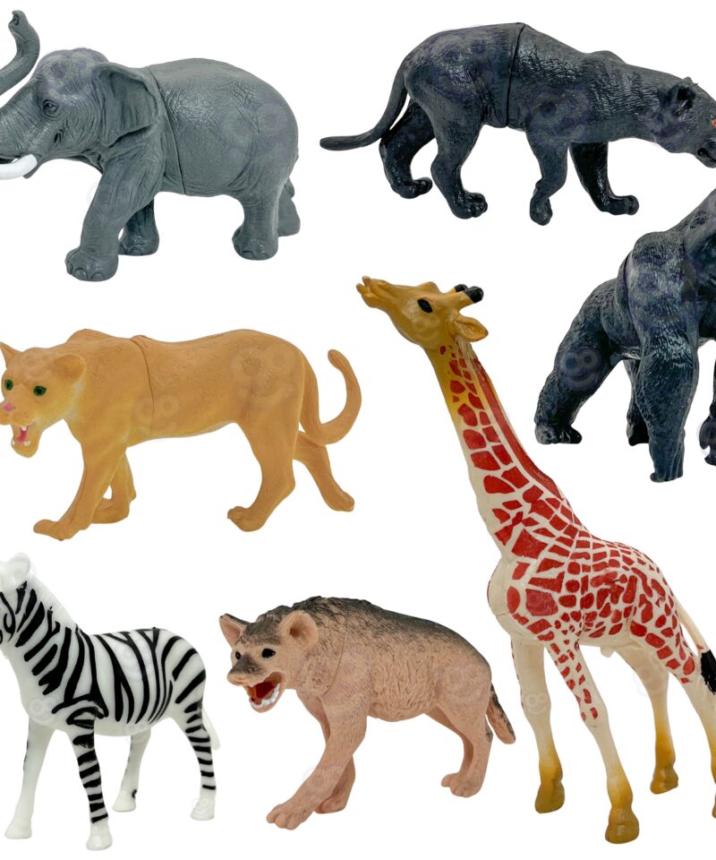 Looduslikud loomade figuurid mängimiseks