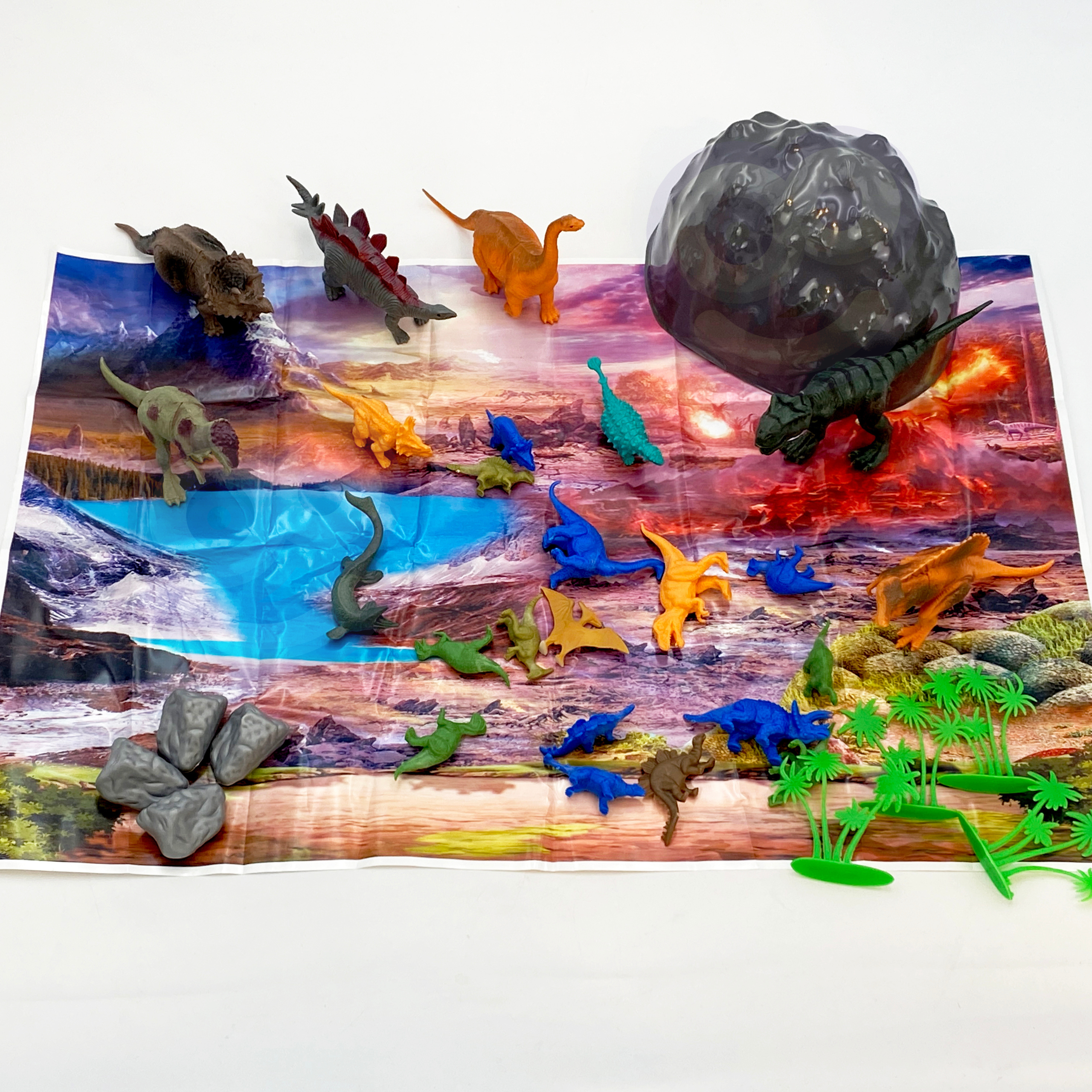 Suur dinosauruste figuuride komplekt