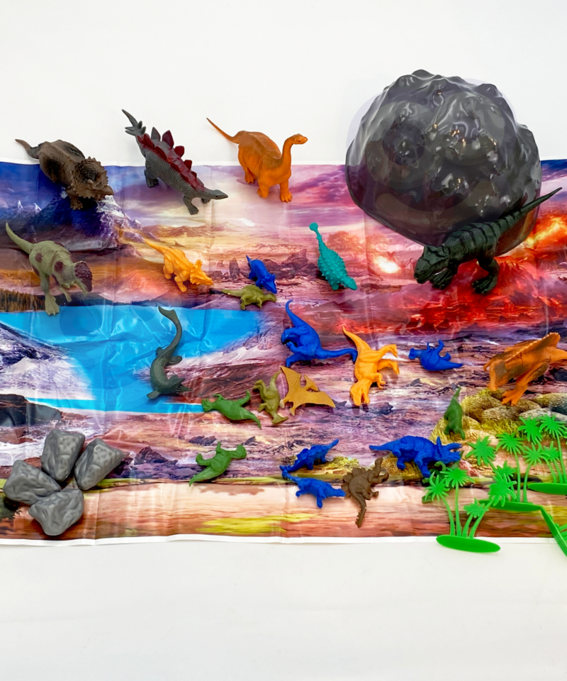 Lastele mõeldud dinosauruste mängukomplekt