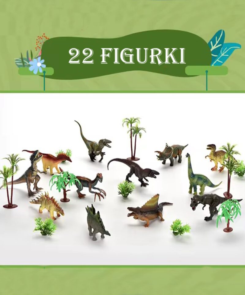 Värviline mängumatt eelajaloolise pargiga