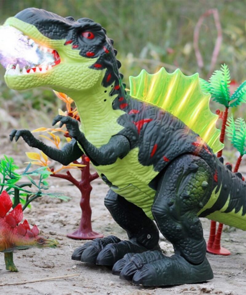 Liikuv T-Rex mänguasi värviliste tuledega