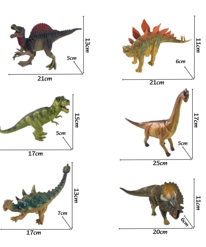 Eelajalooliste loomade figuuride komplekt