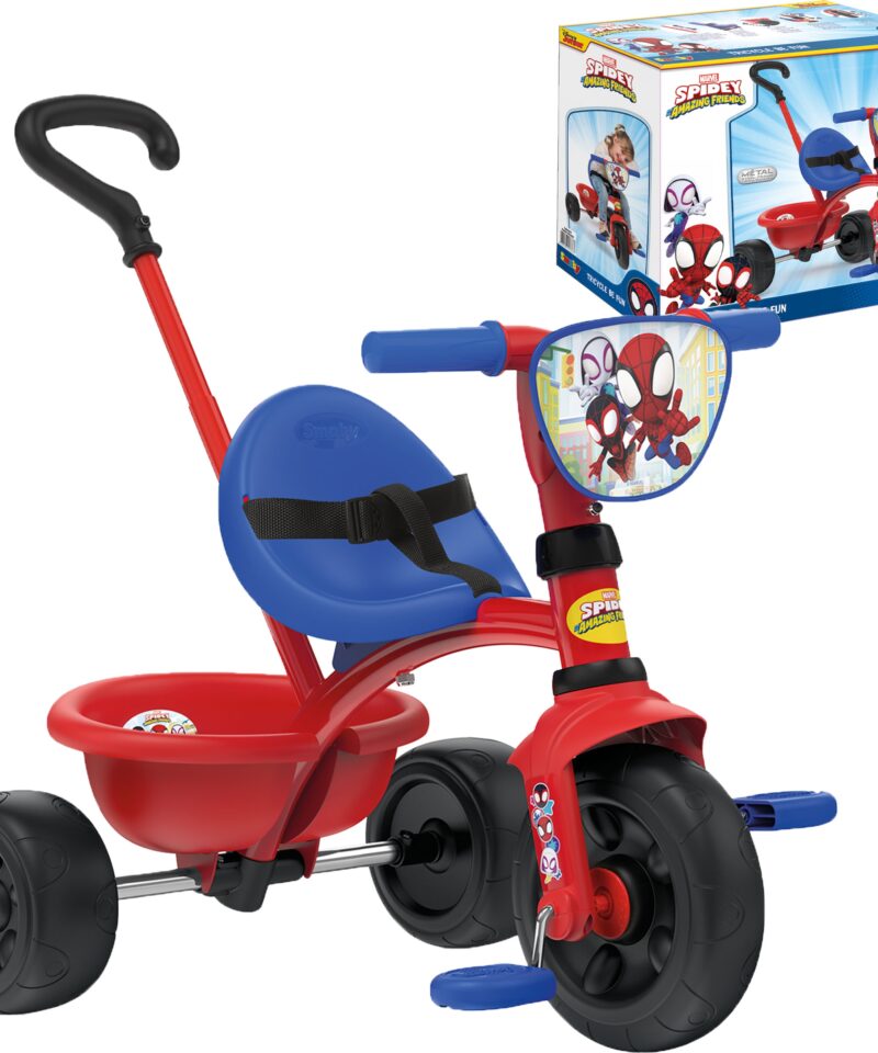 Kolmerattaline lasteratas reguleeritava lükkesangaga