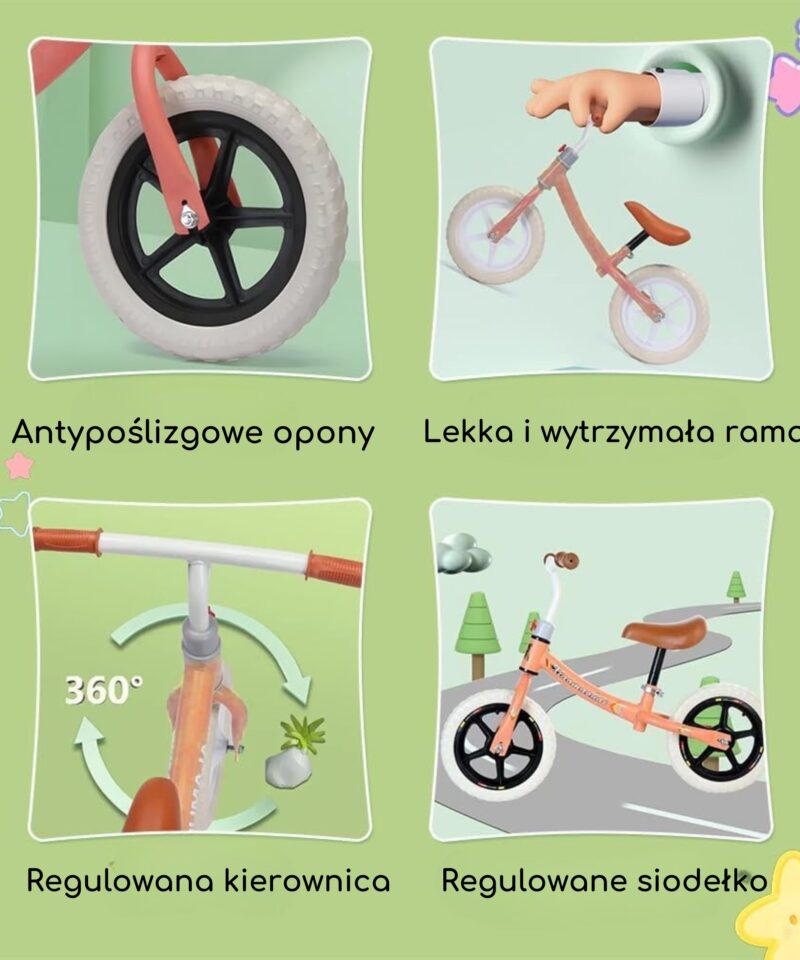 EVA vahtkummist rattad oranžil tasakaalurattal