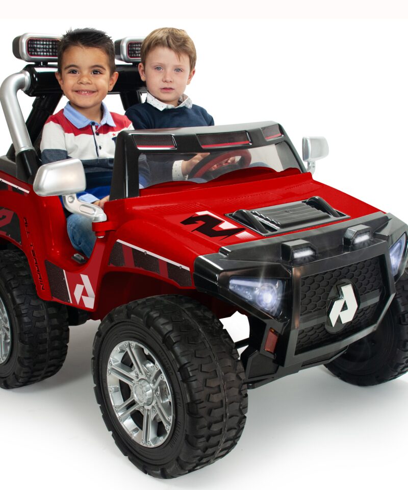 Kaheistmeline Elektriauto Lastele LED-tuledega