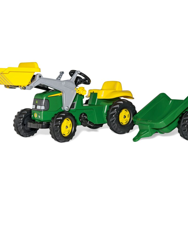 Roheline pedaaltraktor lastele alates 3. eluaastast