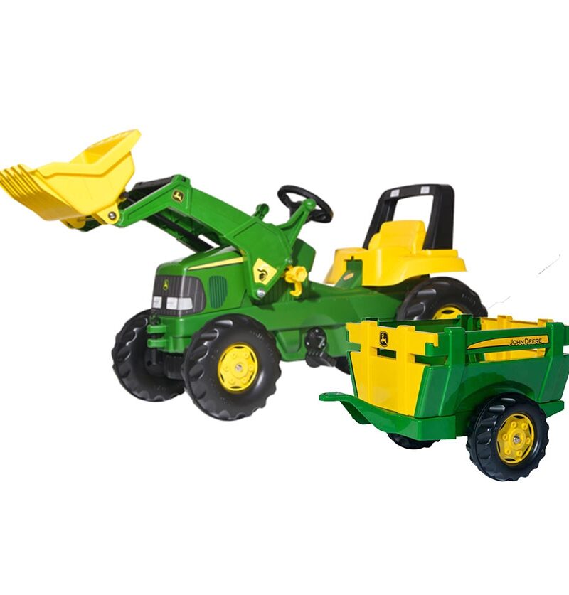 Mängutraktor koos eemaldatava haagisega