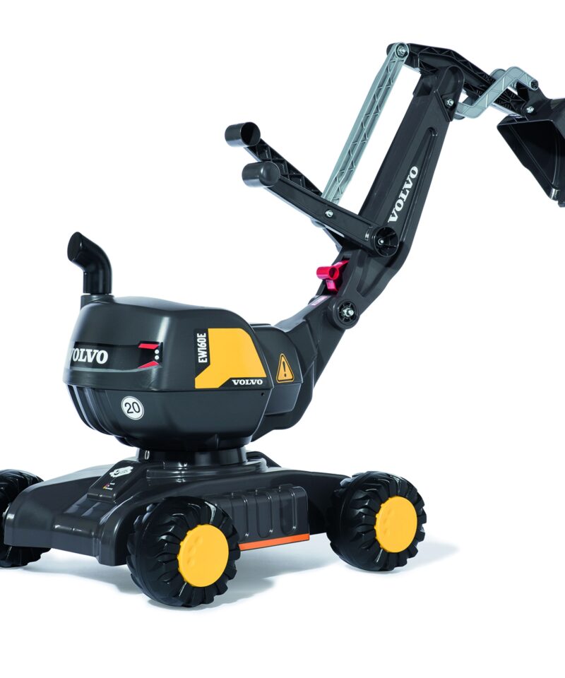 Laste ekskavaator mänguasi aias