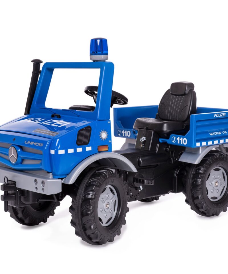 Laste politseiauto pedaalidega mängimiseks