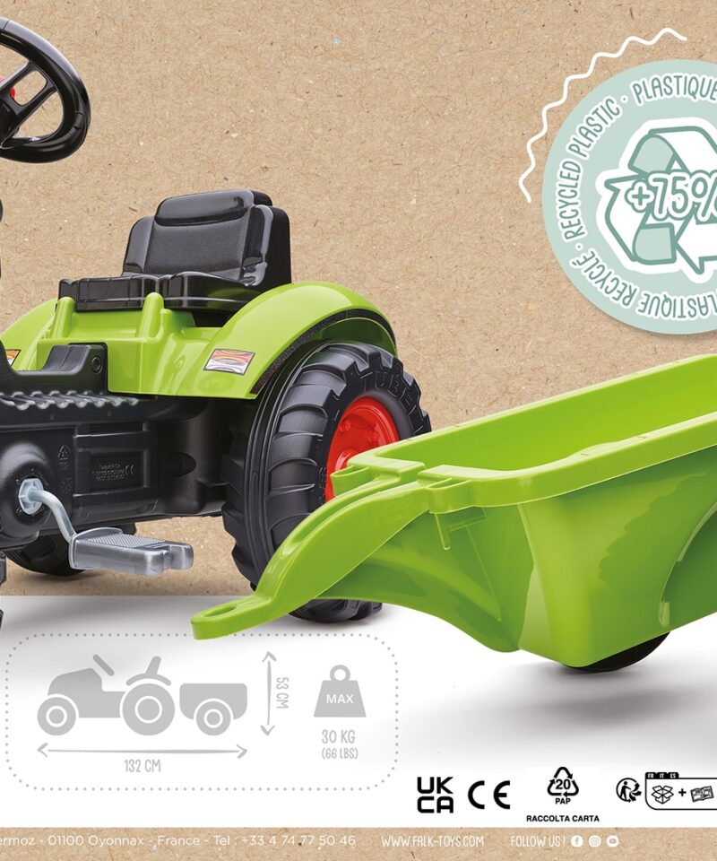 Atraktiivne disainiga mängutraktor