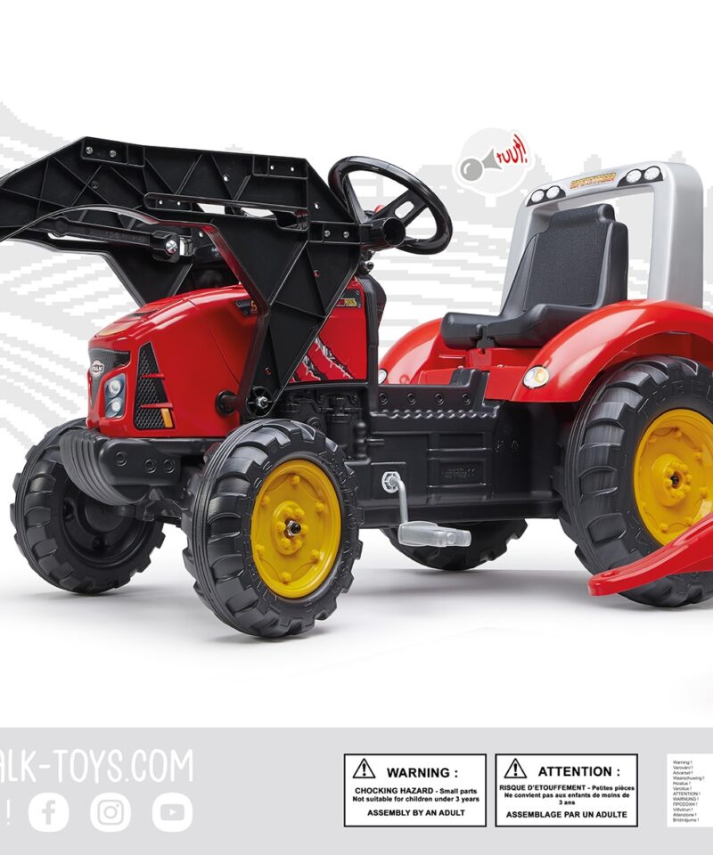 Lõbus pedaaltraktor lastele