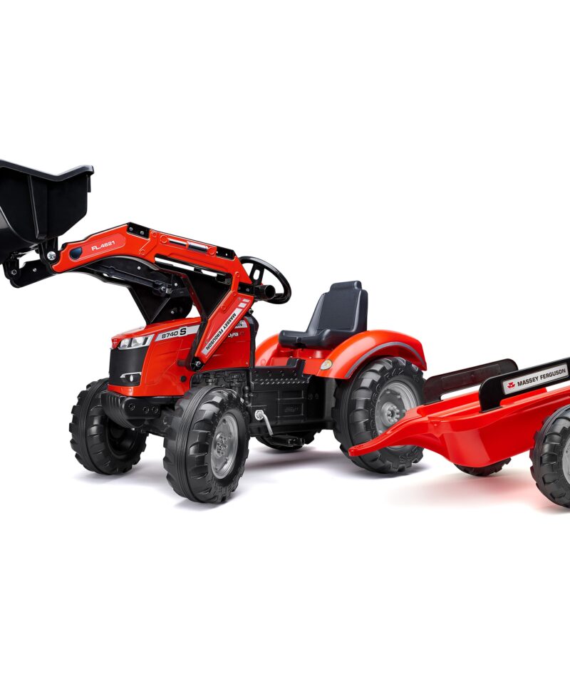 Traktor koos signaaliga rooliga